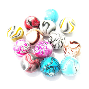 20mm Wood Grain Beans Beads For Chunky Jewelry Necklace