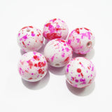 20mm 100pcs/bag Solid Spray Color Beads for Jewelry/Necklace