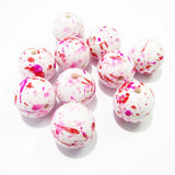 20mm 100pcs/bag Solid Spray Color Beads for Jewelry/Necklace