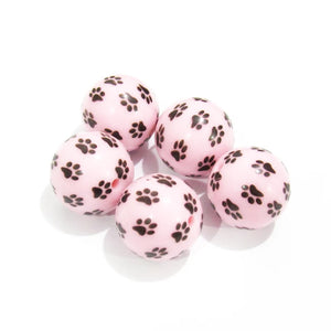 100pcs Acrylic Small Paws Beads For Chunky Jewelry