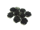 20mm 100pcs Resin Flower Beads with Hole