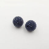 20mm 100pcs Dark Navy Resin Rhinestone Beads Chunky Beads Kids Jewelry