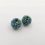 20mm 100pcs Dark Navy Resin Rhinestone Beads Chunky Beads Kids Jewelry