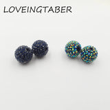 20mm 100pcs Dark Navy Resin Rhinestone Beads Chunky Beads Kids Jewelry