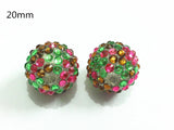 100pcs Mixed Resin Rhinestone Ball Beads for Kids Jewelry Making
