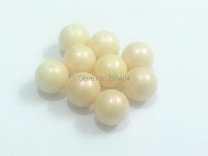 100pcs/lot Light Pink Chunky Round Pearl Beads