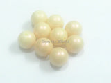 100pcs/lot Light Pink Chunky Round Pearl Beads