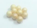 100pcs/lot Light Pink Chunky Round Pearl Beads