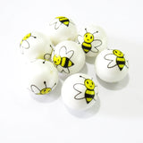 100pcs/lot Matte Pearl Bee Beads For Chunky Jewelry