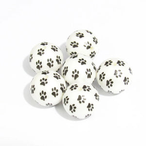 Matte Pearl Small Paws Beads 100pcs/lot for Chunky Jewelry