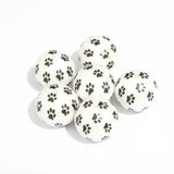 Matte Pearl Small Paws Beads 100pcs/lot for Chunky Jewelry