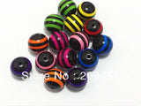 20mm Mixed Stripe Beads Kids Necklace 100pcs