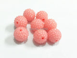 20mm 100pcs/lot Pink Rhinestone Ball Beads For Jewelry Making