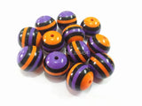 20mm-100pcs/lot Resin Stripe Beads for Halloween Necklace Making