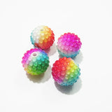 20mm 100pcs/lot Rainbow Solid Rhinestone Beads For Necklace