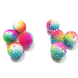 20mm 100pcs/lot Rainbow Solid Rhinestone Beads For Necklace