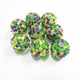 100pcs Resin Rhinestone Beads for St. Patrick's Jewelry