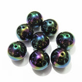 100pcs/lot Plated Colorful UV Beads For Kids Necklace Making
