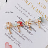 20pcs 16*20mm Crystal Rhinestone Flower Charms DIY Jewelry Findings