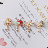 20pcs 16*20mm Crystal Rhinestone Flower Charms DIY Jewelry Findings