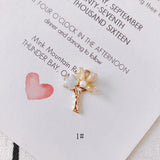 20pcs 16*20mm Crystal Rhinestone Flower Charms DIY Jewelry Findings