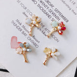 20pcs 16*20mm Crystal Rhinestone Flower Charms DIY Jewelry Findings