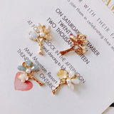 20pcs 16*20mm Crystal Rhinestone Flower Charms DIY Jewelry Findings