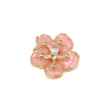 20pcs 19*19MM Daisy Flower Charms Glitter Enamel Earring Pendants