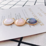 20pcs Glitter Resin Round Alloy Pendants DIY Jewelry Findings 21*24mm