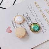 20pcs Glitter Resin Round Alloy Pendants DIY Jewelry Findings 21*24mm