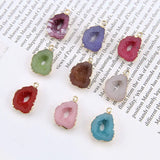 20pcs/Lot Irregular Stone Shape Alloy Charms Necklace Pendants