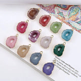 20pcs/Lot Irregular Stone Shape Alloy Charms Necklace Pendants