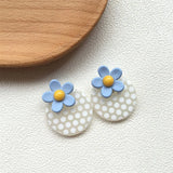 40pcs Polka Dots Resin Charms for Jewelry Making