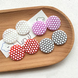 40pcs Polka Dots Resin Charms for Jewelry Making