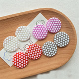 40pcs Polka Dots Resin Charms for Jewelry Making