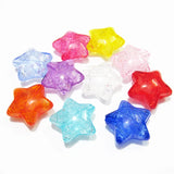 100pcs Acrylic Star Crack Beads Chunky/DIY/Hand Jewelry - 27mmx27mm