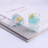 30pcs 35*31mm Colorful Fruit Cake Cup Shape Resin Jewelry Charms Ornament