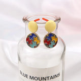 30pcs/Lot Enamel Alloy Charms Colorful OTne Plated Earring Floating Pendant