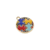 30pcs/Lot Enamel Alloy Charms Colorful OTne Plated Earring Floating Pendant
