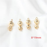 30pcs 3D Cartoon Saucerman Dolls Copper Floating Locket Charms DIY Jewelry