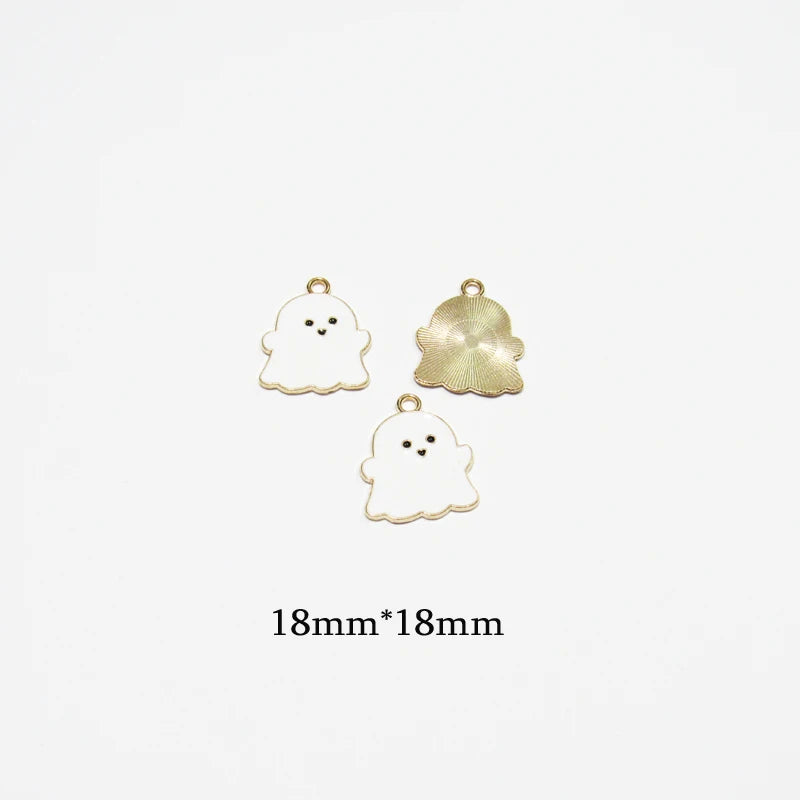 30pcs Enamel Small Alloy Charms for Halloween DIY Jewelry
