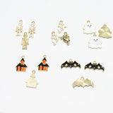 30pcs Enamel Small Alloy Charms for Halloween DIY Jewelry
