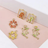 30pcs/lot alloy drop oil charms for DIY jewelry making