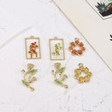 30pcs/lot alloy drop oil charms for DIY jewelry making