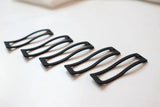 30pcs Rubber Paint Geometry Wave Rectangle Alloy Locket Charms DIY Jewelry