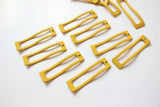 30pcs Rubber Paint Geometry Wave Rectangle Alloy Locket Charms DIY Jewelry