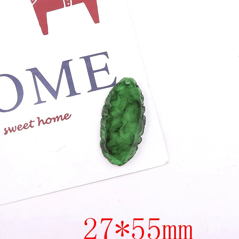 30pcs Geometry Irregular Shape Resin Beads DIY Jewelry Accessory