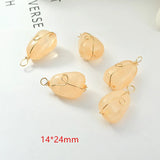 Resin Core Decoration Copper Winding Charms for Jewelry Making