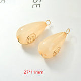 Resin Core Decoration Copper Winding Charms for Jewelry Making