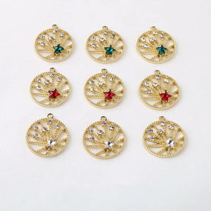 30pcs Stars Decoration Alloy Floating Locket Charms DIY Jewelry Earring/Garment